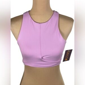 BECCA Lavender Sleeveless Sports Bra NWT XS